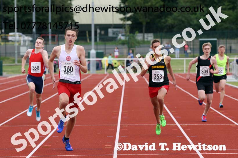 Mens under-17s 400 metres, Northern Under-13s, U-15s and 17s Championships. Photo: David T. Hewitson/Sports for All Pics